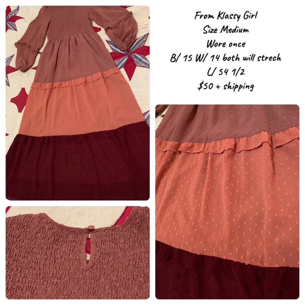 Size Medium from Klassy Girl Boutique maxi dress.